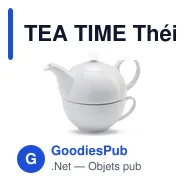 TEA TIME Théière et tasse 400 ml - Miniature 1