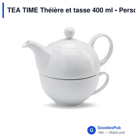 TEA TIME Théière et tasse 400 ml