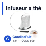 Infuseur à thé personnalisable en acier inoxydable - TEAFUSERavec logo - Miniature 1