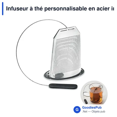 Infuseur à thé personnalisable en acier inoxydable - TEAFUSERavec logo