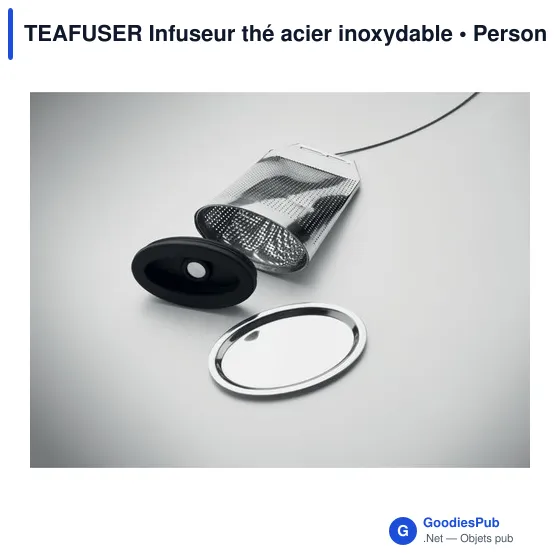 Infuseur à thé personnalisable en acier inoxydable - TEAFUSERavec logo - Image 2