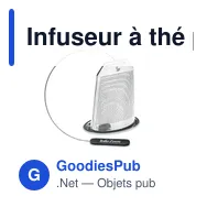 Infuseur à thé personnalisable en acier inoxydable - TEAFUSERavec logo - Miniature 3