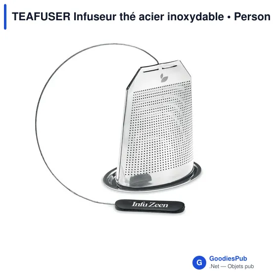 Infuseur à thé personnalisable en acier inoxydable - TEAFUSERavec logo - Image 3