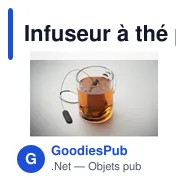 Infuseur à thé personnalisable en acier inoxydable - TEAFUSERavec logo - Miniature 4