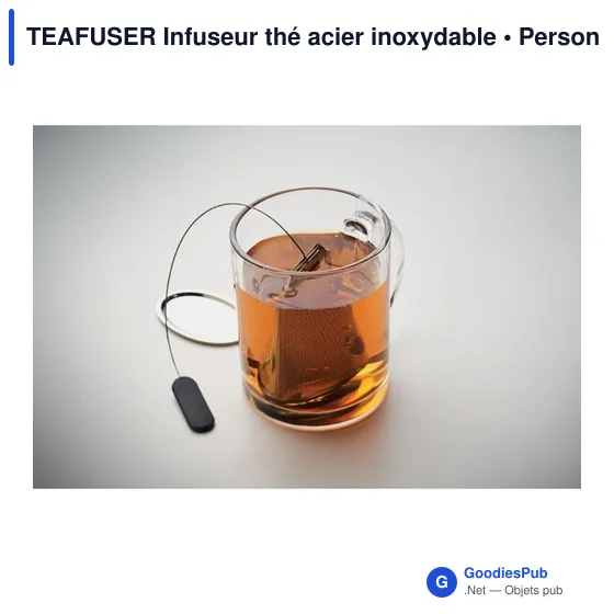 Infuseur à thé personnalisable en acier inoxydable - TEAFUSERavec logo - Image 4