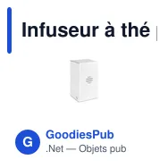Infuseur à thé personnalisable en acier inoxydable - TEAFUSERavec logo - Miniature 5