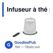 Infuseur à thé personnalisable en acier inoxydable - TEAFUSERavec logo - Miniature 6