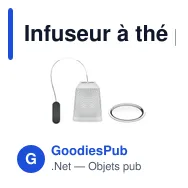 Infuseur à thé personnalisable en acier inoxydable - TEAFUSERavec logo - Miniature 7