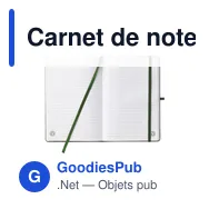 Carnet de notes A5 personnalisable en liège avec logo - Miniature 2