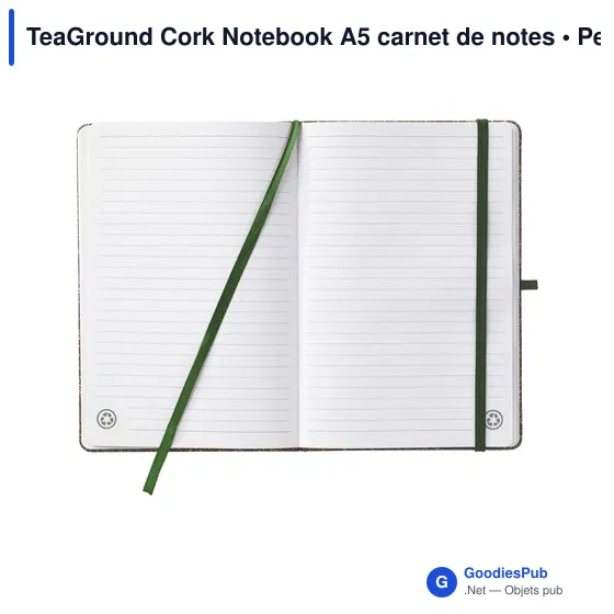 Carnet de notes A5 personnalisable en liège avec logo - Image 2
