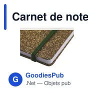 Carnet de notes A5 personnalisable en liège avec logo - Miniature 4
