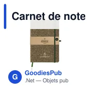 Carnet de notes A5 personnalisable en liège avec logo - Miniature 6