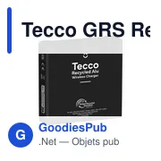 Chargeur sans fil personnalisable Tecco GRS 15W avec logo - Miniature 4