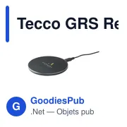 Chargeur sans fil personnalisable Tecco GRS 15W avec logo - Miniature 7
