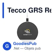 Chargeur sans fil personnalisable Tecco GRS 15W avec logo - Miniature 8