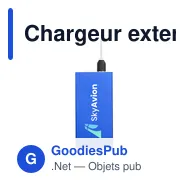 Chargeur externe personnalisable Tecco GRS Recycled Alu Powerbank 5000avec logo - Miniature 2