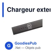 Chargeur externe personnalisable Tecco GRS Recycled Alu Powerbank 5000avec logo - Miniature 8