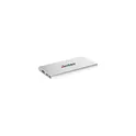 Variante argenté - Chargeur externe personnalisable Tecco GRS Recycled Alu Powerbank 5000avec logo