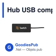 Hub USB compact personnalisable en aluminium recyclé - Tecco GRSavec logo - Miniature 8