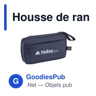 Housse de rangement personnalisable Tech Organizer GRS avec logo - Miniature 1