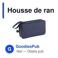 Housse de rangement personnalisable Tech Organizer GRS avec logo - Miniature 2