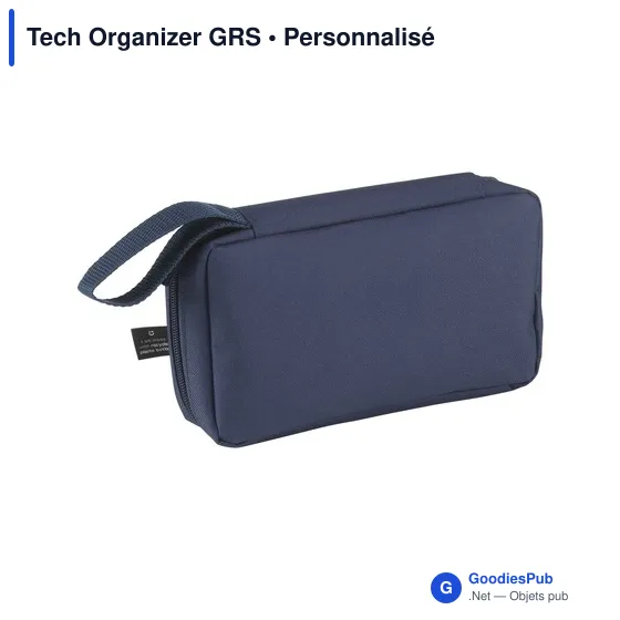 Housse de rangement personnalisable Tech Organizer GRS avec logo - Image 2