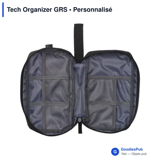 Housse de rangement personnalisable Tech Organizer GRS avec logo - Image 11