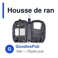 Housse de rangement personnalisable Tech Organizer GRS avec logo - Miniature 3