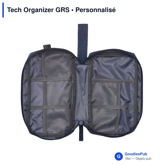 Housse de rangement personnalisable Tech Organizer GRS avec logo - Image 4