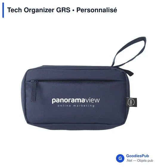 Housse de rangement personnalisable Tech Organizer GRS avec logo - Image 5