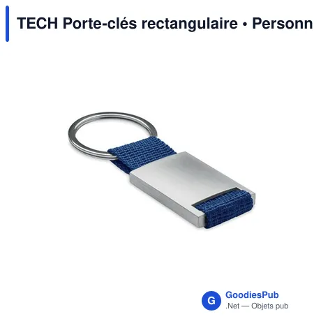 TECH Porte-clés rectangulaire