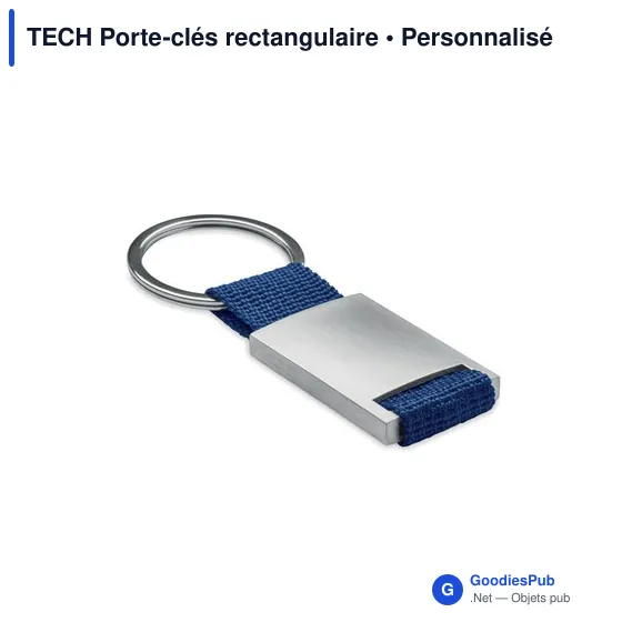 TECH Porte-clés rectangulaire - Image 1