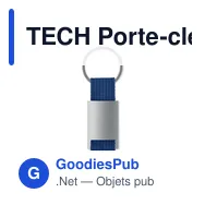 TECH Porte-clés rectangulaire - Miniature 2