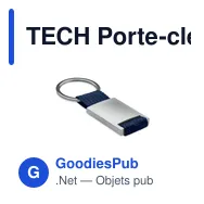 TECH Porte-clés rectangulaire - Miniature 12