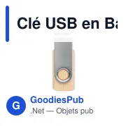 Clé USB personnalisable en Bambou 16GB avec logo - TECHMATE BAMBOO - Miniature 4