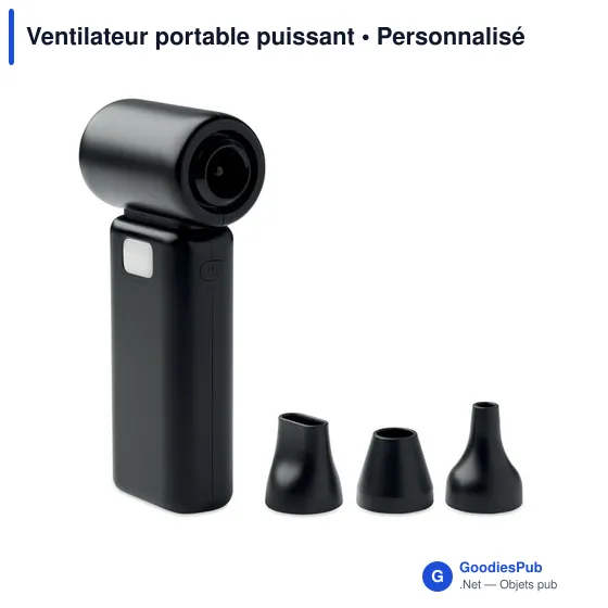 Ventilateur portable personnalisable TECHMATE BAMBOO avec logo - Image 11