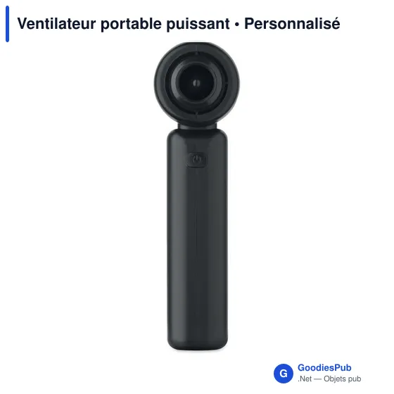 Ventilateur portable personnalisable TECHMATE BAMBOO avec logo - Image 3