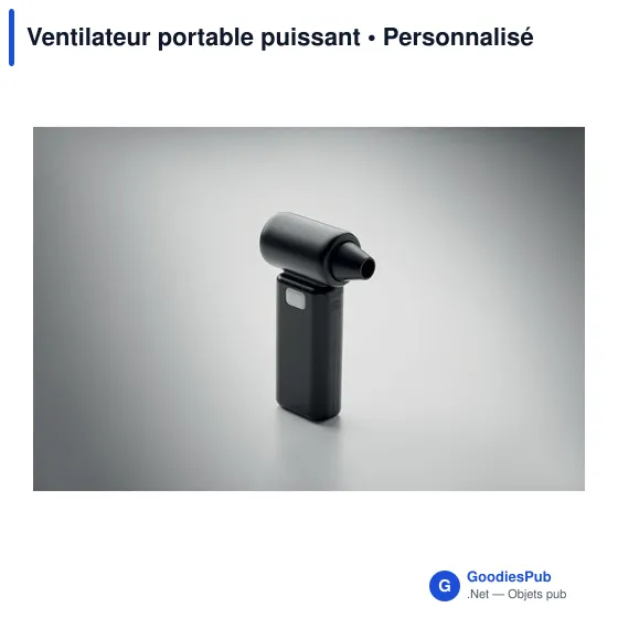 Ventilateur portable personnalisable TECHMATE BAMBOO avec logo - Image 6