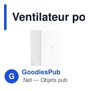 Ventilateur portable personnalisable TECHMATE BAMBOO avec logo - Miniature 7