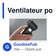 Ventilateur portable personnalisable TECHMATE BAMBOO avec logo - Miniature 8
