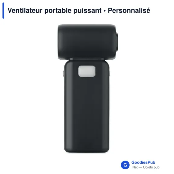 Ventilateur portable personnalisable TECHMATE BAMBOO avec logo - Image 10