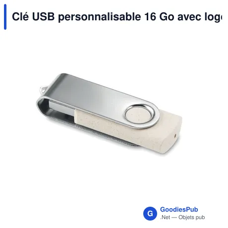 Clé USB personnalisable 16 Go avec logo - TECHMATE+