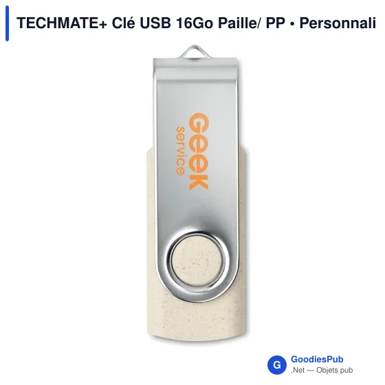 Clé USB personnalisable 16 Go avec logo - TECHMATE+ - Image 4