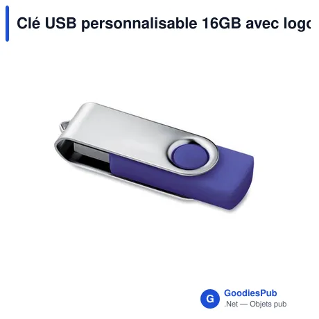 Clé USB personnalisable 16GB avec logo - TECHMATE PENDRIVE