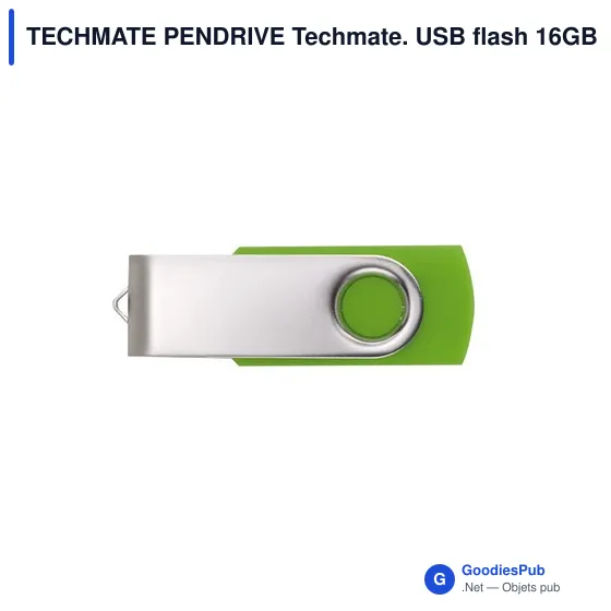 Clé USB personnalisable 16GB avec logo - TECHMATE PENDRIVE - Image 7