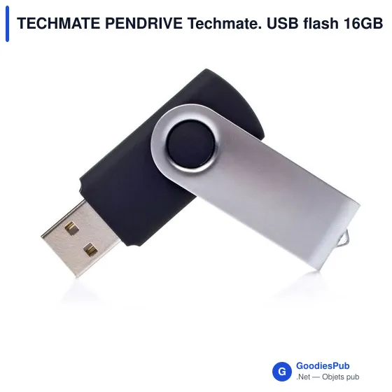 Clé USB personnalisable 16GB avec logo - TECHMATE PENDRIVE - Image 10