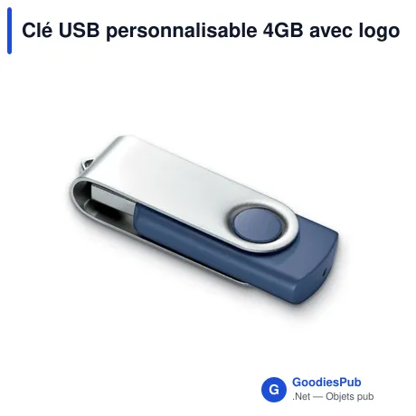 Clé USB personnalisable 4GB avec logo - TECHMATE PENDRIVE