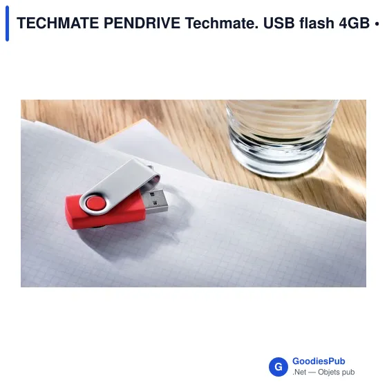 Clé USB personnalisable 4GB avec logo - TECHMATE PENDRIVE - Image 12