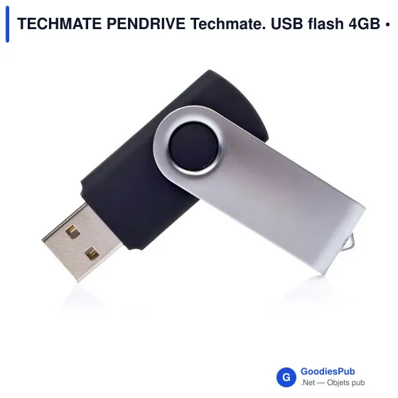 Clé USB personnalisable 4GB avec logo - TECHMATE PENDRIVE - Image 6