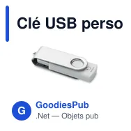 Clé USB personnalisable TECHMATE RABS 16 Go avec logo - Miniature 1